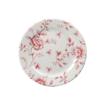 Churchil Vintage Prints Rose Chintz Cranberry Profile Plate 6.5&quot; (Pack 6)