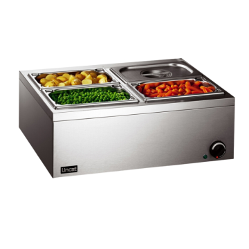 Lincat LBM2W Bain Marie 4 x 1/4 GN (wet) , 0.5 kW