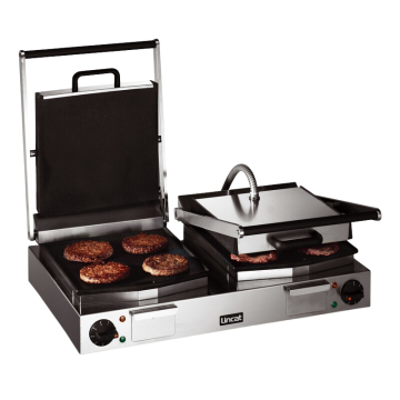 Lincat LCG2 Contact Grill Double smooth top and bottom , 2.25 kW x 2