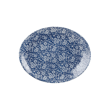 Churchil Vintage Prints Victorian Calico Prague Orbit Oval Coupe Plate 12.5&quot; (Pack 6)