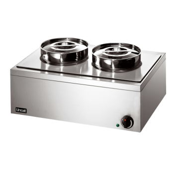 Lincat LRB2W Bain Marie Double Round Pot (wet or dry) , 0.5 kW