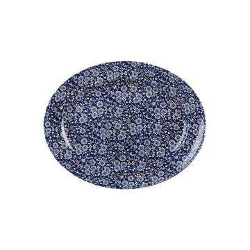 Churchil Vintage Prints Victorian Calico Willow Classic Oval Plate 14.375&quot; (Pack 6)