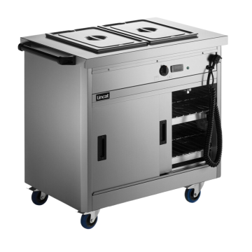 Lincat P6B2 Mobile Hot Cupboard Bain Marie Top, 2.6kW