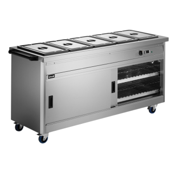Lincat P6B5 Mobile Hot Cupboard Bain Marie Top, 5.2kW