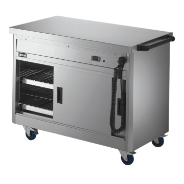 Lincat P6P3 Mobile Hot Cupboard Plain Top, 1.5kW