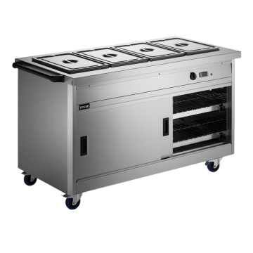 Lincat P8B4 Mobile Hot Cupboard Bain Marie Top, 4.9kW