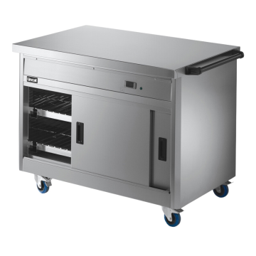 Lincat P8P3PT Pass Through Mobile Hot Cupboard Plain Top, 1.5kW