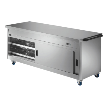 Lincat P8P6PT Pass Through Mobile Hot Cupboard Plain Top, 2.5kW