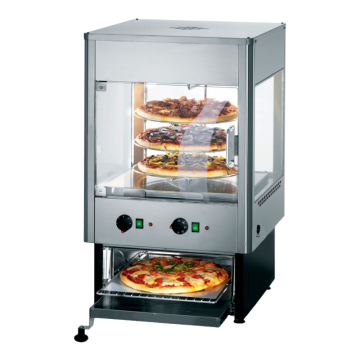 Lincat UMO50D Upright Heated Merchandiser with Oven With 2 doors