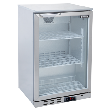 Blizzard BAR1SS Single Door Stainless Steel Bottle Cooler 600mm wide (135 Bottles)