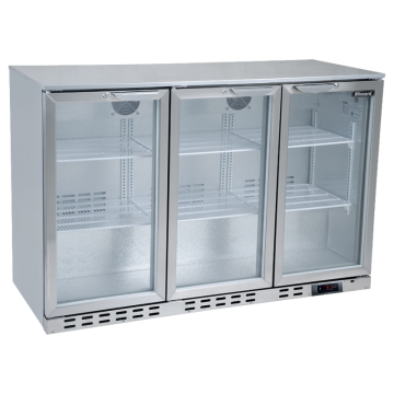 Blizzard BAR3SS Triple Door Stainless Steel Bottle Cooler 1353mm wide (338 Bottles)
