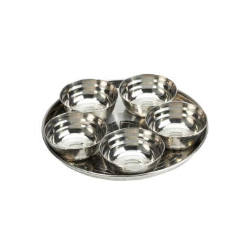 Stainless Steel Pickle Tray Set 5 Pieces