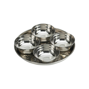 Stainless Steel Pickle Tray Set 4 Pieces