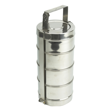 Stainless Steel Tiffin Box 29cm with 4 Containers of 400ml