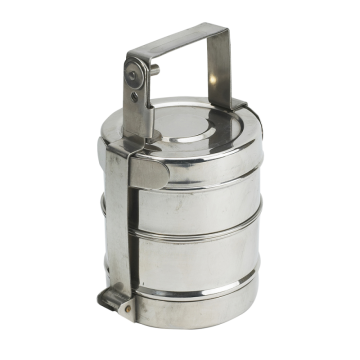 Stainless Steel Tiffin Box 22cm with 2 Containers of 700ml