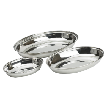 Stainless Steel Oval Vegetable Dish 30cm/12&quot;