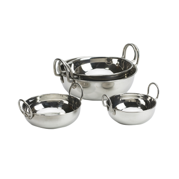 Stainless Steel Karahi No 12 23cm