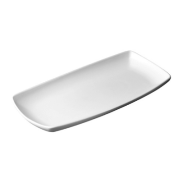 Churchill White X Squared Oblong Plate 11.75&quot;