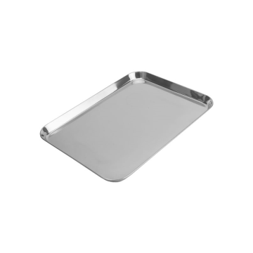 Stainless Steel Flat Rectangular Tray 26 x 20 x 2cm
