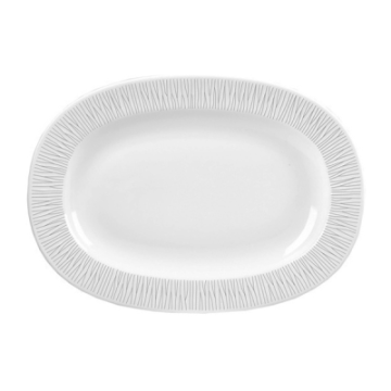 Churchill Bamboo Oval Dish Large Rimmed 13&quot;