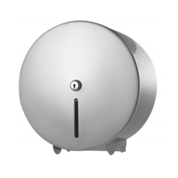 C21 Silver Metal Mini Jumbo Toilet Roll Holder Dispenser
