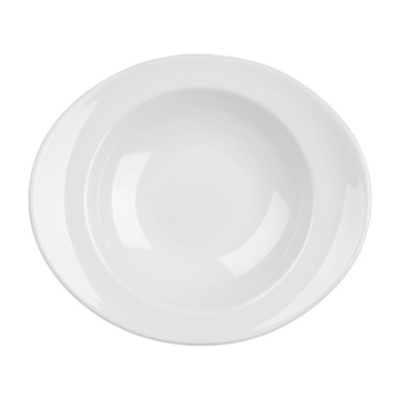 Churchill Equation White Orbit Oval Pasta Bowl 12&quot;