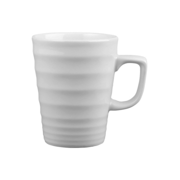 Churchill White Ripple Latte Mug 12oz (Pack 12)