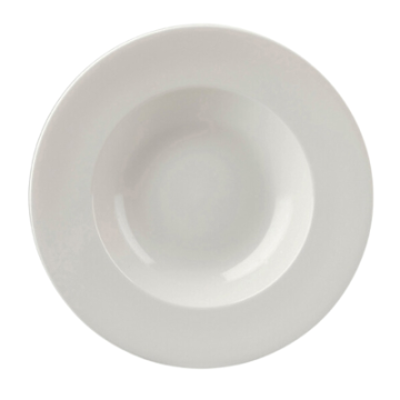 Churchil White Profile Wide Rim Bowl Med 9.4&quot;