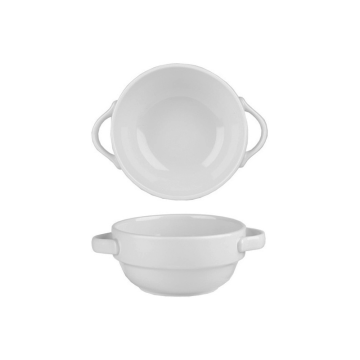 Churchil White Handled Stacking Bowl 14oz (Pack 6)