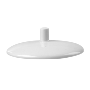 Churchil White Profile Sugar Lid 3.94&quot; (Pack 12)