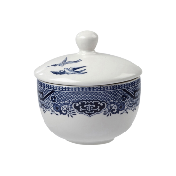 Churchil Vintage Prints Blue Willow Sandringham Sugar Bowl (Pack 12)