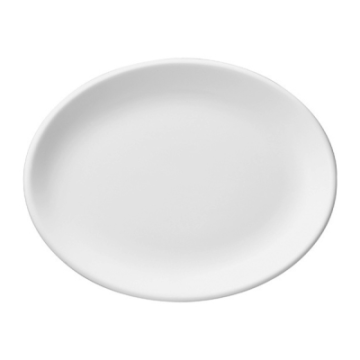 Churchil White Oval Plate 9&quot;