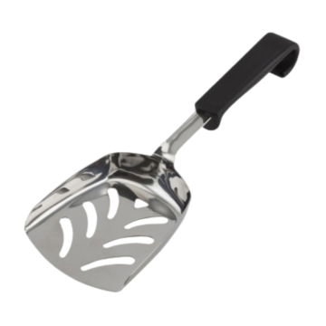 Genware Plastic Handle Chip Scoop Black