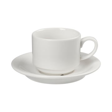 Porland Academy Double Well Saucer 15.5cm (Pack 6)
