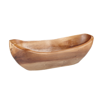 Acacia Wooden Rustic Bowl Acacia Wooden 10x25x8cm