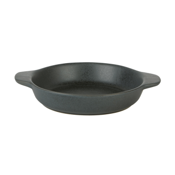 Rustico Carbon Round Eared Dish 19cm (Pack 12)