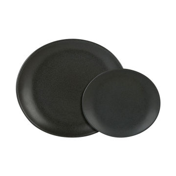 Rustico Carbon Bistro Oval Plate 29.5cm (Pack 12)