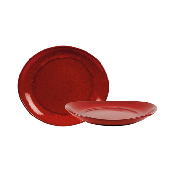 Rustico Rustico Lava Bistro Oval Plate 29.5x26cm (Pack 12)