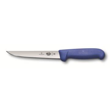 Victorinox Fibrox Handle Boning Knife Straight Wide Blade in Blue 15cm