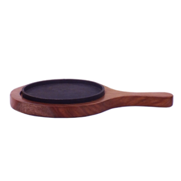 Round Sizzler Wooden Racket &amp; Sheesham Base 7&quot;