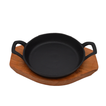 Oval Handled Sizzler with Base 7.5&quot;