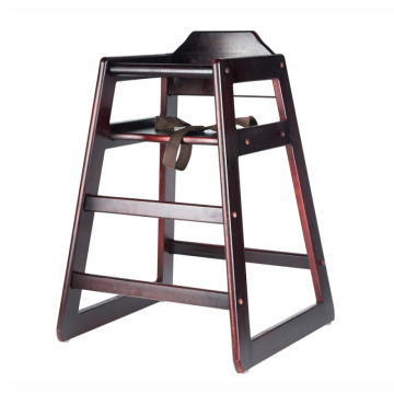 Wooden Baby High Chair Walnut