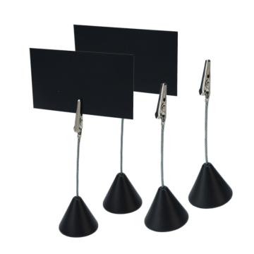 Poly Table Number Holder Black 110mm