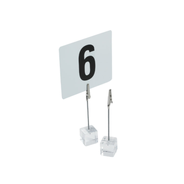 Acrylic Table Number Holder 110mm