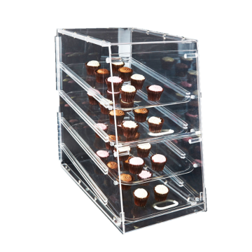 Acrylic Display Case 4 Shelves