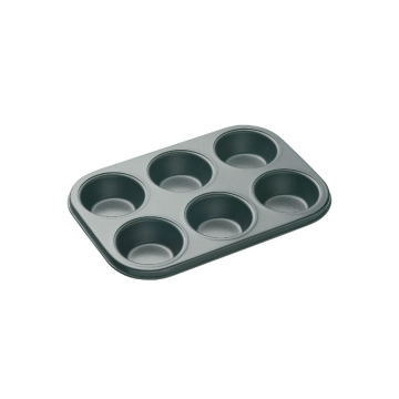 Master Class Non-Stick 6 Hole Deep Baking Pan 27 x 18cm