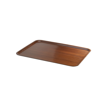 Woven Wood Serving Tray Rectangular 45 x 38cm