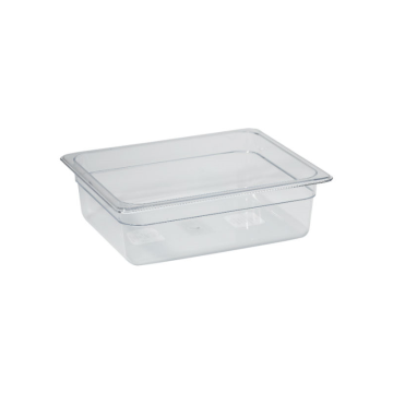 Gastronorm Pan Clear Polycarbonate 1/2 100mm Deep