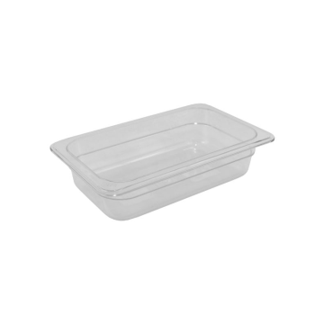Gastronorm Pan Clear Polycarbonate 1/4 65mm Deep