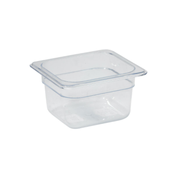 Gastronorm Pan Clear Polycarbonate 1/6 100mm Deep